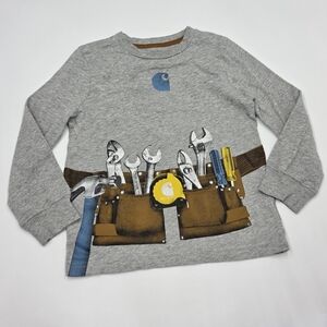 Carhartt boys' long-sleeved tool belt tee size 4T